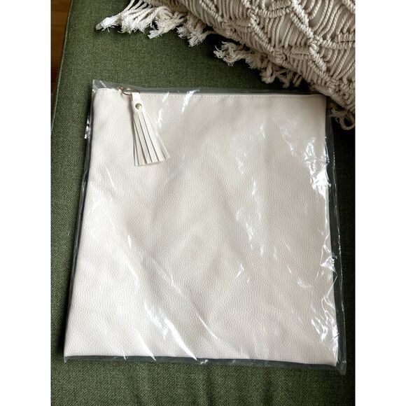 NEW Rachel Miriam Eve Pouch Clutch Bag in White / Cream Curateur Box of Style - Picture 4 of 5
